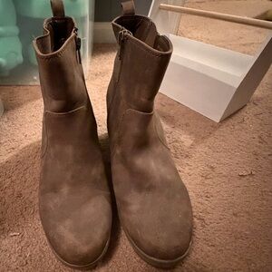 Brown Leather Ankle Boots from Kohls